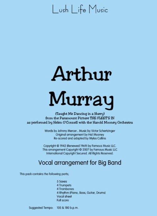 ARTHUR MURRAY (Taught Me Dancing in a Hurry) (Vocal)